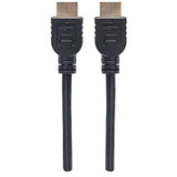 Manhattan HDMI 4K@60Hz Cable with Ethernet - CL3 rated, 1m, Suitable for In-Wall use, For ALL 4K & 1080p/HD uses - when upgrading now or have it ready for when you need it, Male to Male, Black, Ultra HD 4k x 2k, Lifetime Warranty, Premium High Speed
