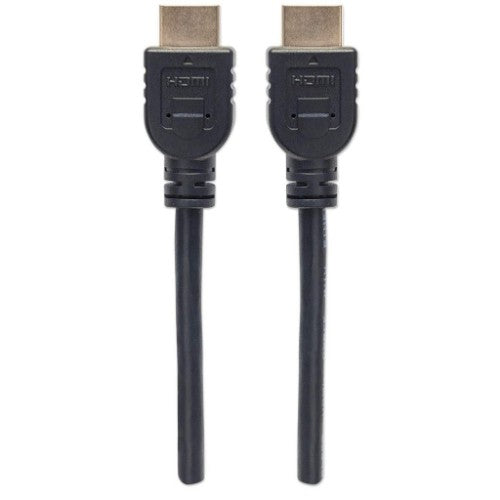 Manhattan HDMI 4K@60Hz Cable with Ethernet - CL3 rated, 1m, Suitable for In-Wall use, For ALL 4K & 1080p/HD uses - when upgrading now or have it ready for when you need it, Male to Male, Black, Ultra HD 4k x 2k, Lifetime Warranty, Premium High Speed