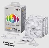ASUS TUF GAMING TF120 ARGB WHITE EDITION 3IN1 Computer case Air cooler 12 cm 3 pc(s)