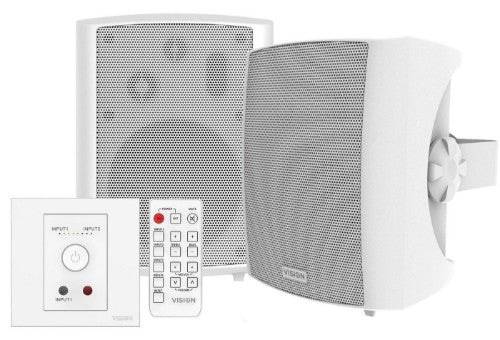Vision TC3-AMP+SP-1800 loudspeaker 3-way White Wired 50 W