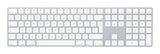 Apple Magic w/ Numeric Keypad keyboard Universal Bluetooth QWERTY English Silver, White