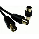 Cables Direct 2TVREV-10K coaxial cable 10 m Black