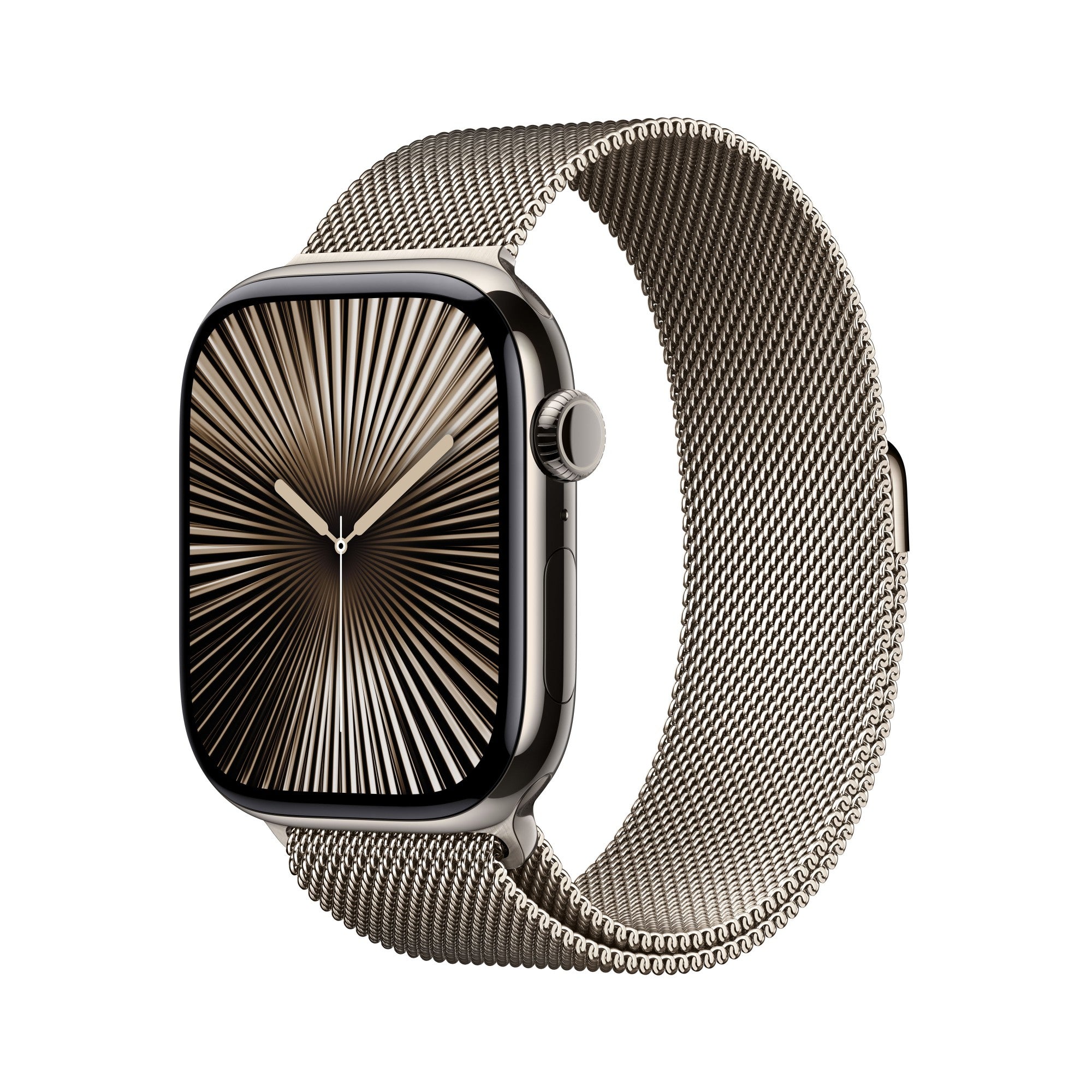 Watch Series 10 GPS + Cellular 46mm Natural Titanium Case with Natural Milanese Loop - M/L