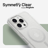 OtterBox Symmetry Series Clear for MagSafe for iPhone 15 Pro Max, Stardust (Clear Glitter)