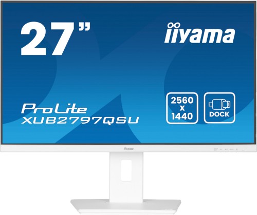 iiyama ProLite XUB2797QSU-W2 computer monitor 68.6 cm (27") 2560 x 1440 pixels Quad HD LED White