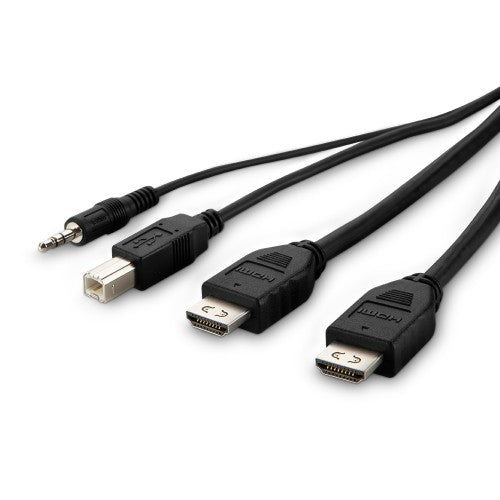 Belkin F1DN2CCBL-DH-10 KVM cable Black 3 m