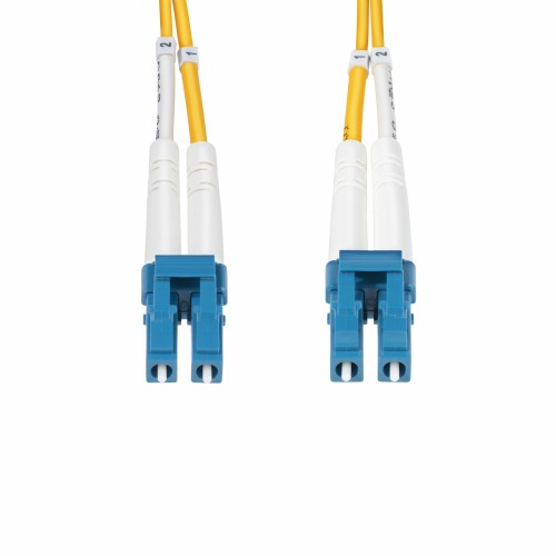 StarTech.com 50m (164ft) LC to LC (UPC) OS2 Single Mode Duplex Fiber Optic Cable, 9/125µm, 100G, Bend Insensitive, Low Insertion Loss - LSZH Fiber Jumper Cord