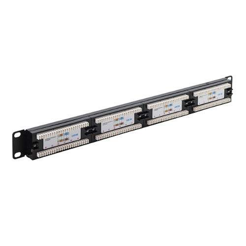 connektgear 24 Port Patch Panel (CAT5e) IDC Punch Down 19 inch