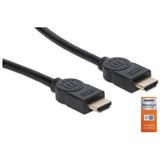 Manhattan HDMI 4K@60Hz Cable with Ethernet, 5m, Certified, Suitable for ALL 4K & 1080p/HD uses - when upgrading now or have it ready for when you need it, Male to Male, Black, Ultra HD 4k x 2k, Lifetime Warranty, Premium High Speed, Equivalent to HDMM5MP