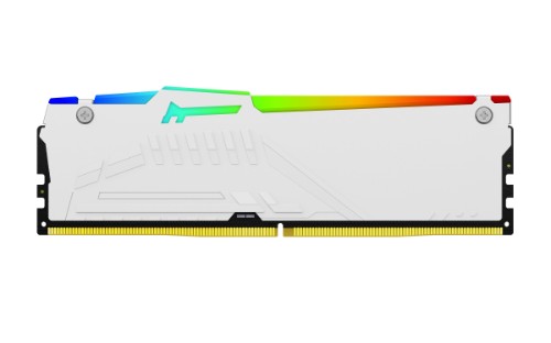Kingston Technology FURY Beast 64GB 5600MT/s DDR5 CL36 DIMM (Kit of 2) White RGB EXPO
