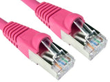 Cables Direct ART-100-HP networking cable Pink 0.25 m Cat6a S/FTP (S-STP)