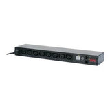 APC NetShelter Switched Rack PDU, 1U, 1PH, 2.3kW 230V 10A or 2.5kW 208V 12A, 8 C13 outlets, C14 cord