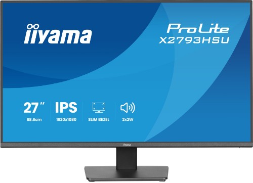 iiyama ProLite X2793HSU-B1 computer monitor 68.6 cm (27") 1920 x 1080 pixels Full HD LED Black
