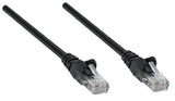 Intellinet Network Patch Cable, Cat6, 0.25m, Black, Copper, S/FTP, LSOH / LSZH, PVC, RJ45, Gold Plated Contacts, Snagless, Booted, Lifetime Warranty