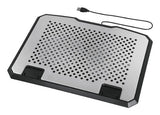Hama Aluminium laptop cooling pad 39.6 cm (15.6") Black
