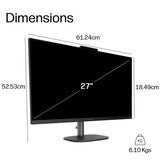 HP OmniStudio All-in-One Desktop 27-cu0010na PC Intel Core 5 120U 68.6 cm (27") 1920 x 1080 pixels 8 GB DDR5-SDRAM 512 GB SSD Windows 11 Home Wi-Fi 6 (802.11ax) White