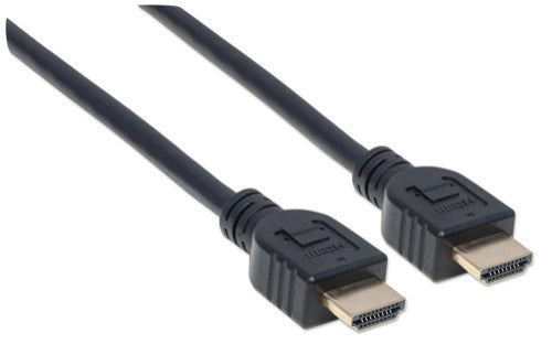 Manhattan HDMI 4K@60Hz Cable with Ethernet - CL3 rated, 2m, Suitable for In-Wall use, For ALL 4K & 1080p/HD uses - when upgrading now or have it ready for when you need it, Male to Male, Black, Ultra HD 4k x 2k, Lifetime Warranty, Premium High Speed