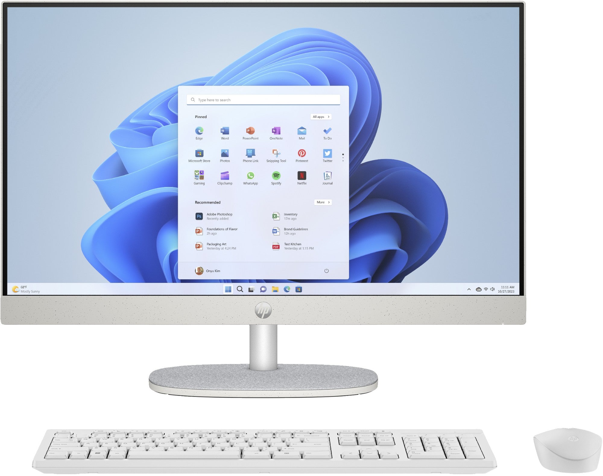 HP 24-cr1008na Intel Core Ultra 5 125H 60.5 cm (23.8") 1920 x 1080 pixels All-in-One PC 8 GB DDR5-SDRAM 512 GB SSD Windows 11 Home Wi-Fi 6 (802.11ax) White  - Computers - HP