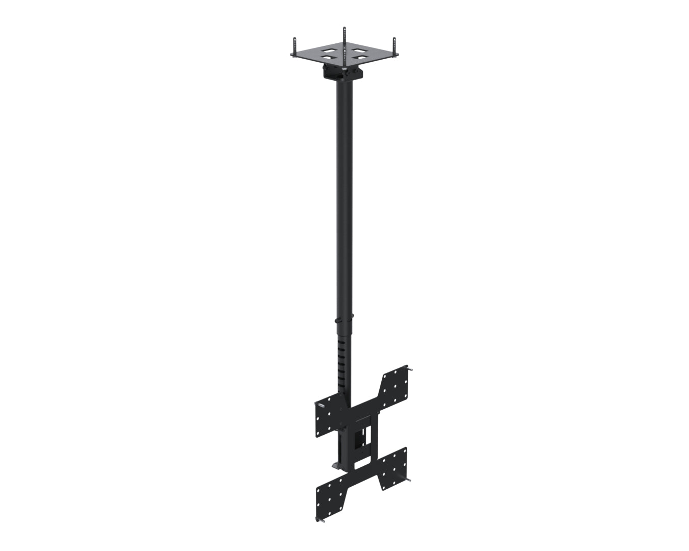 Telescopic ceiling mount for screens up to 75" (VESA 200 to VESA 400)