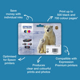 Epson C13T26164010/26 Ink cartridge multi pack Bk,C,M,Y 220pg + 3x300pg, 6ml + 3x5ml Pack=4 for Epson XP 600
