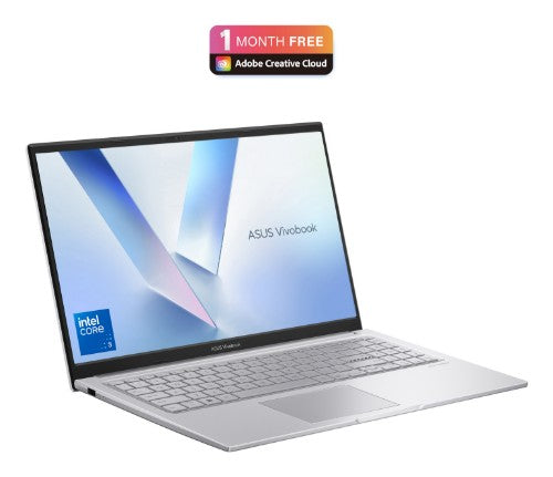ASUS Vivobook 15 X1504VA-BQ4308W Intel Core 3 100U Laptop 39.6 cm (15.6") Full HD 8 GB DDR5-SDRAM 512 GB SSD Wi-Fi 6 (802.11ax) Windows 11 Home Silver