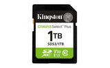 Kingston Technology 1TB SDXC Canvas Select Plus Gen3 150MB/s C10 UHS-I U3 V30