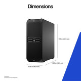 HP Z6 G5 A AMD Ryzen Threadripper PRO PRO 7945WX 64 GB DDR5-SDRAM 2 TB SSD NVIDIA RTX 4000 Ada Windows 11 Pro Tower Workstation AI Workstation Black