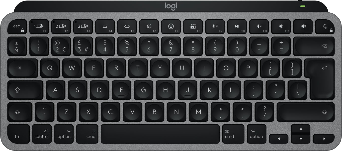 Logitech MX Keys Mini For Mac keyboard Home/Office Bluetooth QWERTY UK English Black, Grey  - Data Input Devices - Logitech