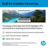 HP OmniBook 5 NGAI OmniBook 5 Next Gen AI 16-ag1010na Copilot+ PC AMD Ryzen™ AI 7 350 Laptop 40.6 cm (16") Touchscreen 2K 16 GB LPDDR5x-SDRAM 1 TB SSD Wi-Fi 6 (802.11ax) Windows 11 Home Silver