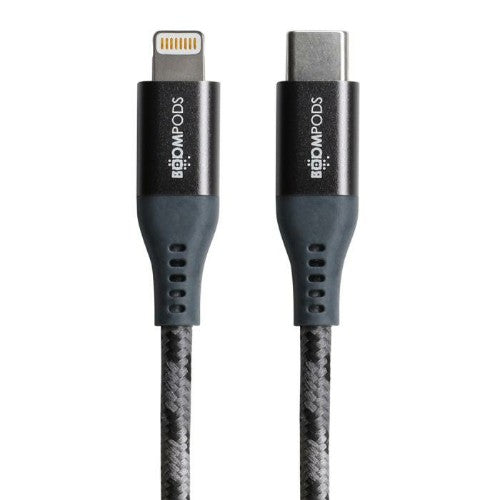 Boompods TCCAPG lightning cable 1.5 m Graphite