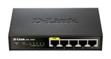 D-Link DES-1005P Unmanaged L2 Fast Ethernet (10/100) Power over Ethernet (PoE) Black