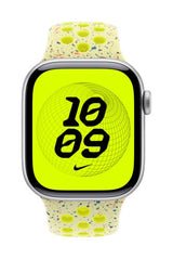 Apple MGAA4ZM/A smart wearable accessory Band Yellow Aluminium, Fluoroelastomer