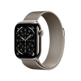 Apple Watch Series 11 GPS + Cellular 42mm Natural Titanium Case with Natural Milanese Loop