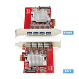 StarTech.com 4-Port USB-A PCIe Card, USB 3.2 10Gbps, PCI Express 3.0 Expansion Card, 4x Independent USB Controllers, Windows/Linux/macOS, TAA-Compliant