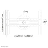 Neomounts LED-WR100BLACK TV mount wall 37-75" - rotatable