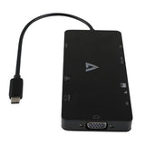 V7 UCMINIDOCK-ALTHV laptop dock/port replicator Docking USB 3.2 Gen 1 (3.1 Gen 1) Type-C Black