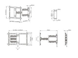 Multibrackets M VESA Single Flexarm Outdoor 40¨-70¨