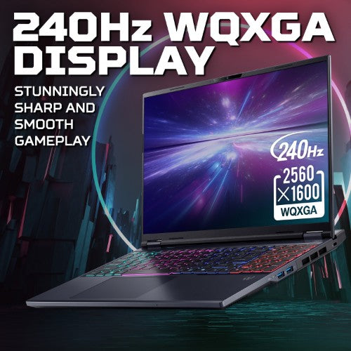 Acer Predator Helios Neo 16 AI (PHN16-I71) gaming laptop - Intel Core Ultra 9 290HX Plus, NVIDIA RTX 5080, 16" 240Hz WQXGA (2560x1600), 32GB DDR5, 1TB SSD