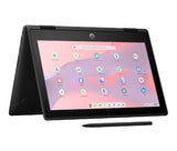 HP Fortis Flip G1m Chromebook MediaTek Kompanio 520 29.5 cm (11.6") Touchscreen HD 4 GB LPDDR4x-SDRAM 32 GB eMMC Wi-Fi 6 (802.11ax) ChromeOS Black
