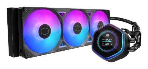 Cooler Master MasterLiquid Atmos II 360 LCD Black Processor Liquid cooling kit 12 cm 1 pc(s)