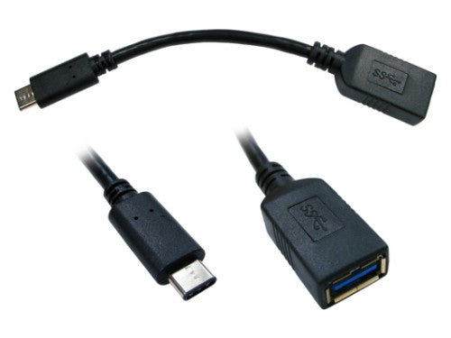 Cables Direct USB3C-951-50CM USB cable USB 3.2 Gen 1 (3.1 Gen 1) 0.5 m USB C USB A Black
