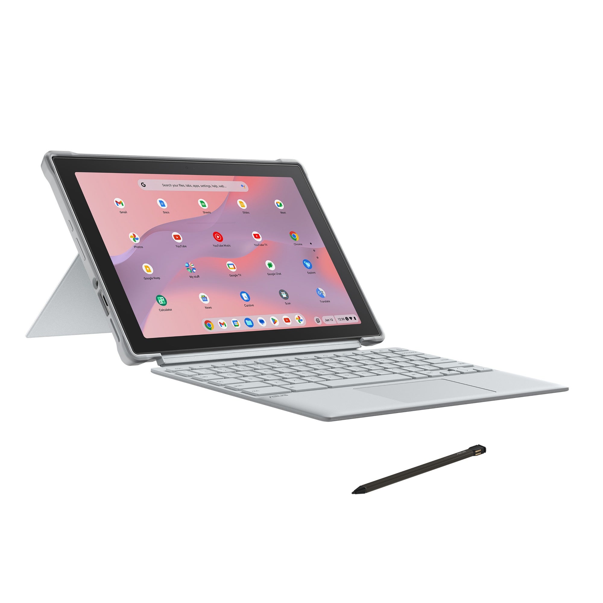 ASUS Chromebook CM3001DM2A-R70052 MediaTek Kompanio 520 26.7 cm (10.5") Touchscreen WUXGA 4 GB LPDDR4x-SDRAM 64 GB eMMC Wi-Fi 6 (802.11ax) ChromeOS Silver  - Computers - ASUS