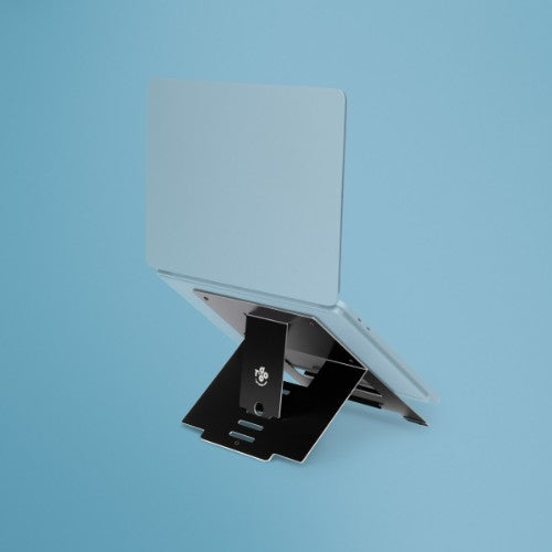R-Go Tools Laptop stand R-Go Riser Flexible, adjustable folding laptop riser, ergonomic, Hylite aluminum, black