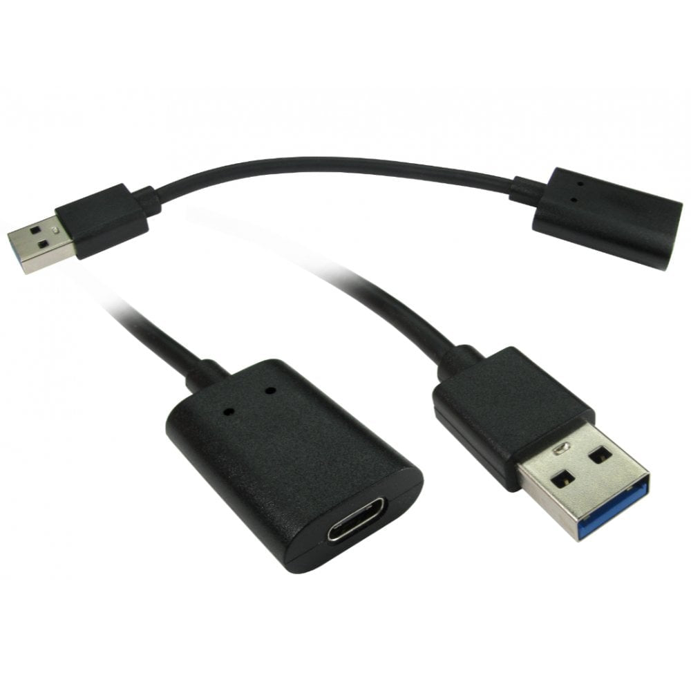 Cables Direct USB3C-951REV USB cable USB 3.2 Gen 2 (3.1 Gen 2) USB A USB C Black  - Computer Cables - Cables Direct