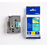 Brother TZE-741 DirectLabel black on green Laminat 18mm x 8m for Brother P-Touch TZ 3.5-18mm/36mm/6-18mm/6-24mm/6-36mm