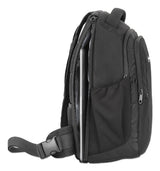 Manhattan Amsterdam Sling Backpack 13.3", Anti Theft, Black, Top Load Backpack, Carrier with Single Shoulder Strap for Notebooks and Tablets up to 13.3", Premium Padding, Front and Multiple Interior Pockets, Water-Resistant, Three Year Warranty