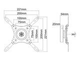 Multibrackets M VESA Wallmount 360 Black