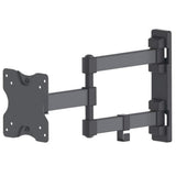 Manhattan Wall Mount for TV & Monitors (Full Motion), For screens 13" to 27", VESA compatibility: 75x75mm and 100x100mm - check the dimensions of the four mounting holes on back of screen to ensure it fits, Max 20kg, Black, Bracket
