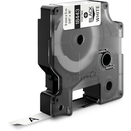 Dymo 18443/S0718580 Ribbon Vinyl black on white 9mm x 5,5m for Dymo Rhino 6-12mm/19mm/24mm