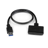 StarTech.com SATA to USB Cable, USB 5Gbps to 2.5in SATA I II III Hard Drive Adapter, External Converter for SSD or HDD Data Transfer